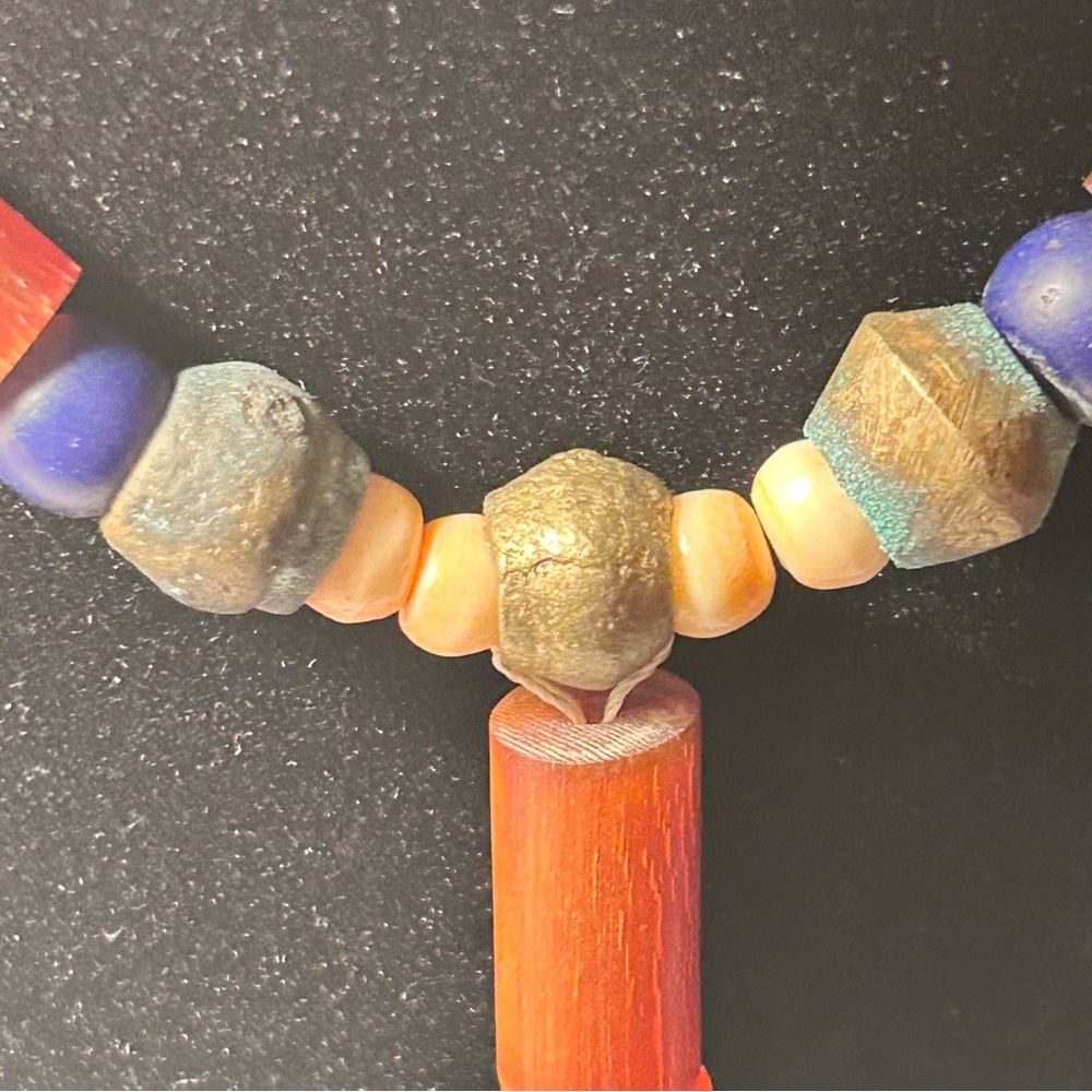 Vintage Ralph Lauren Multicolor Beaded Necklace w/Tassle - Picture 7 of 7